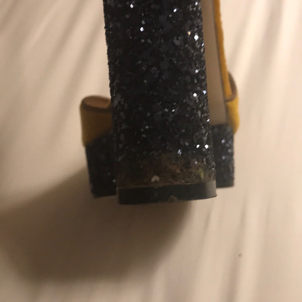 Blue embellished glitter Gucci Platform sandals - Picture 5 of 8